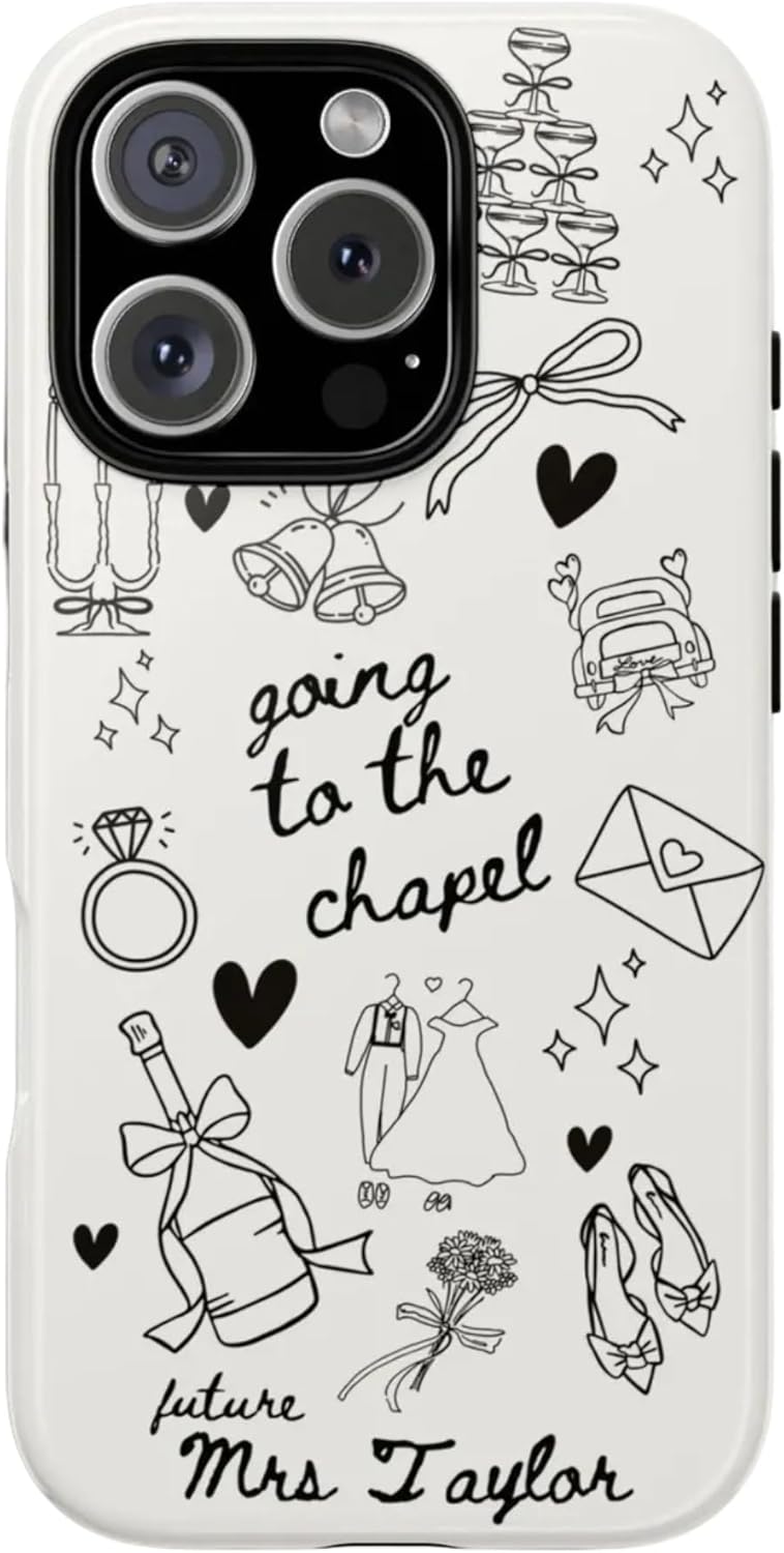 Future Mrs Phone Case Personalized Gift for Bride to Be, Going to The Chapel Phone Case, Custom Gift for Bridal Shower, Engagement Gifts for Anniversary, Bridal Shower Gifts Multicolor